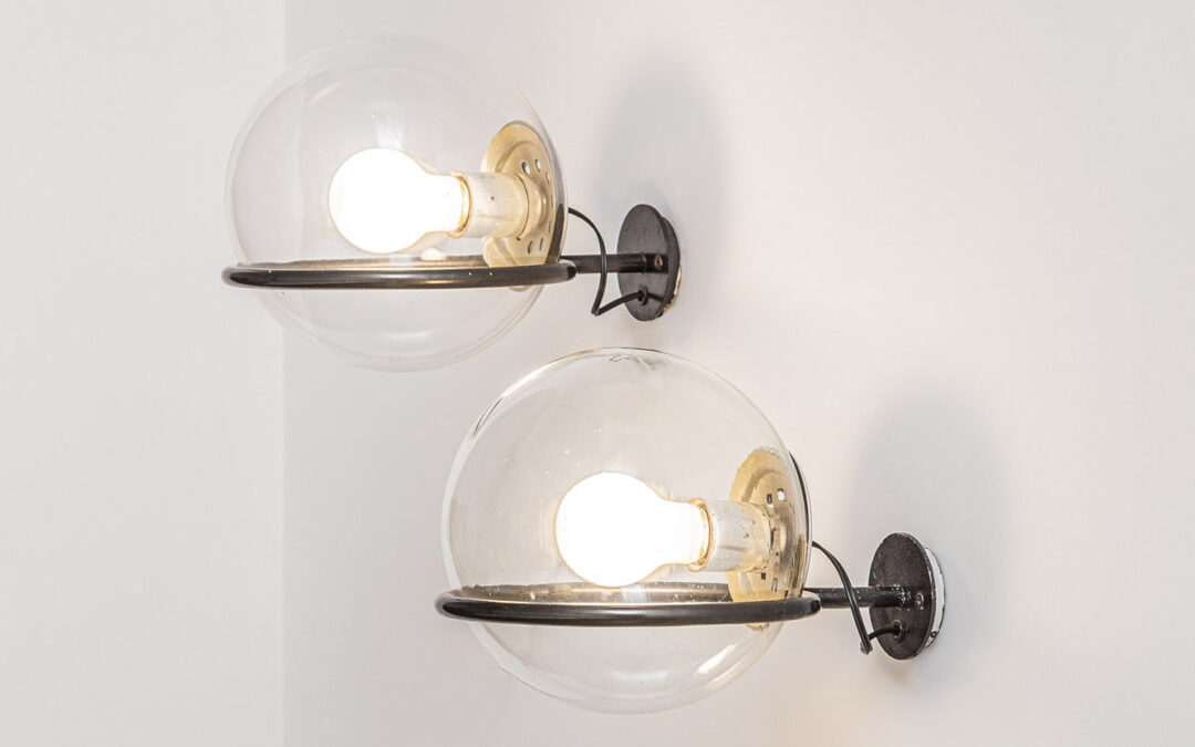 Pair of Mod. 237/1 Wall Lamps